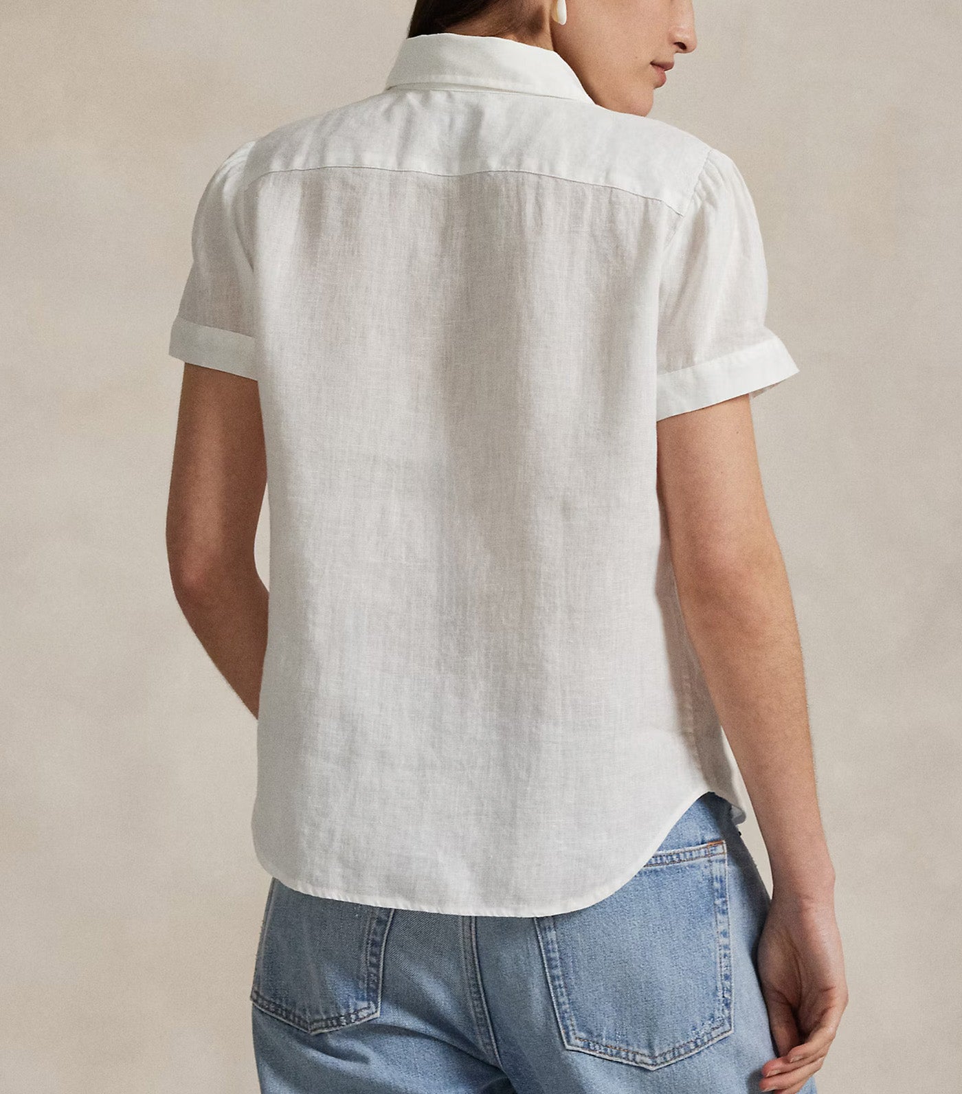 Women's Linen Short-Sleeve Shirt