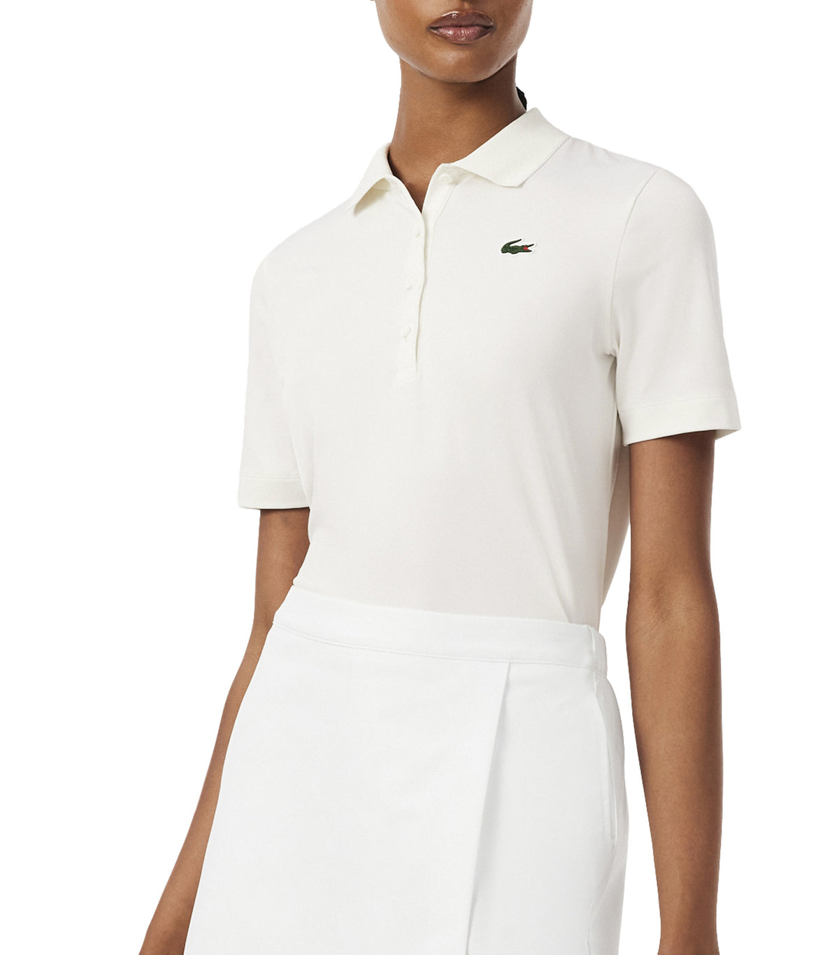 Slim Fit UV Protect Stretch Golf Polo Shirt Flour