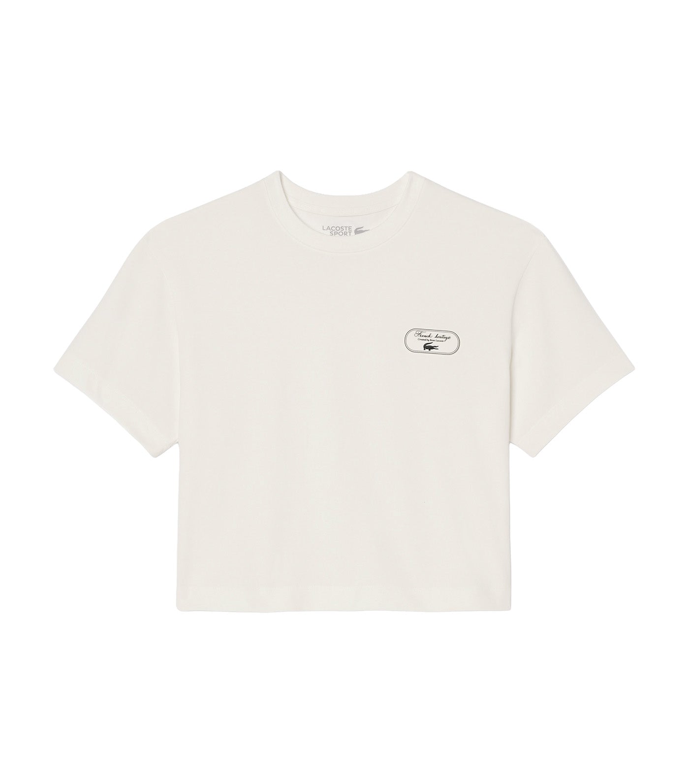 Oversized Tennis Heritage Badge T-Shirt Flour