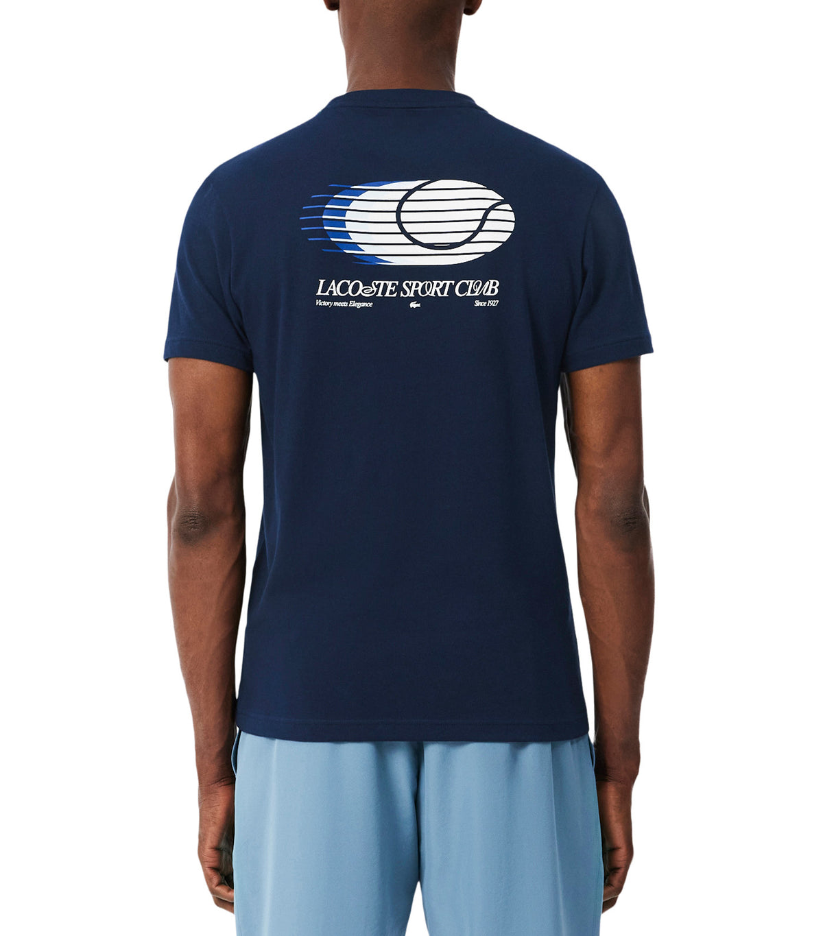 Ultra Dry Printed Sport T-Shirt Navy Blue/White