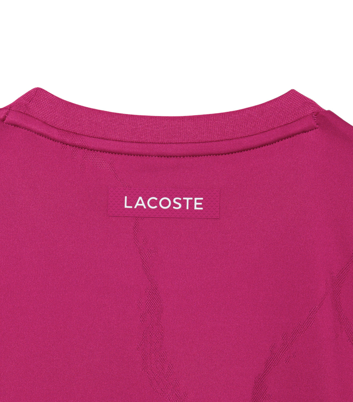 Ultra Dry Crocodile Jacquard Tennis T-Shirt Rubine Red
