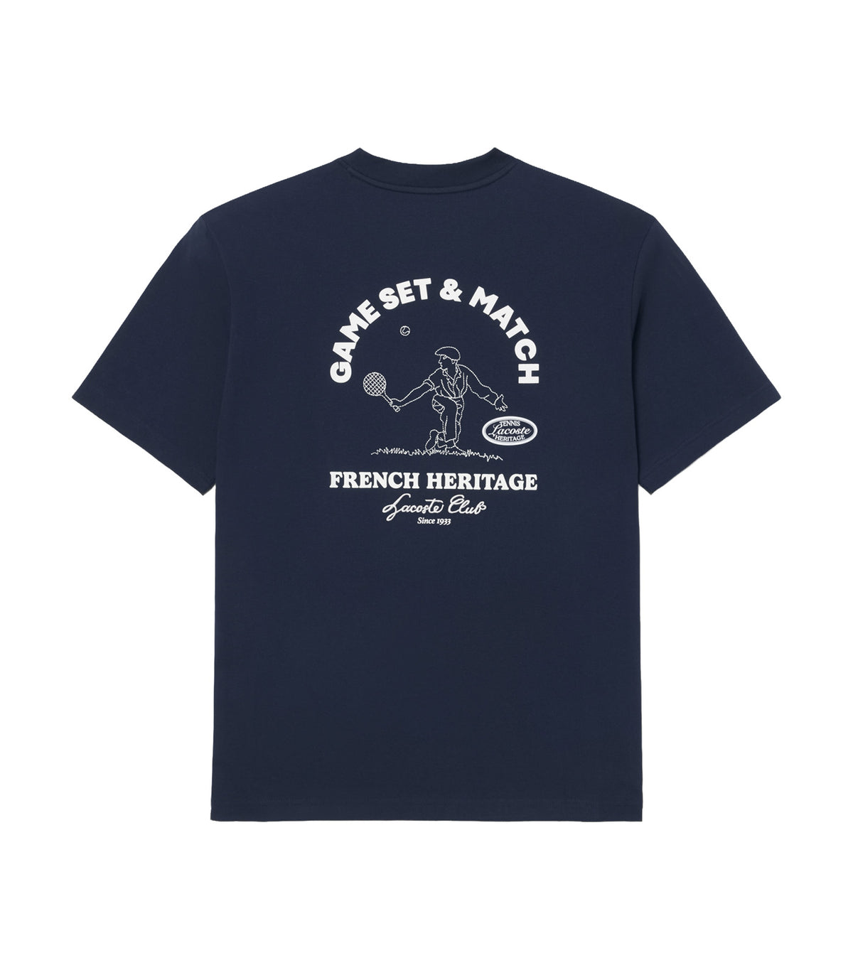 Ultra Dry Tennis Heritage Graphic T-Shirt Navy Blue