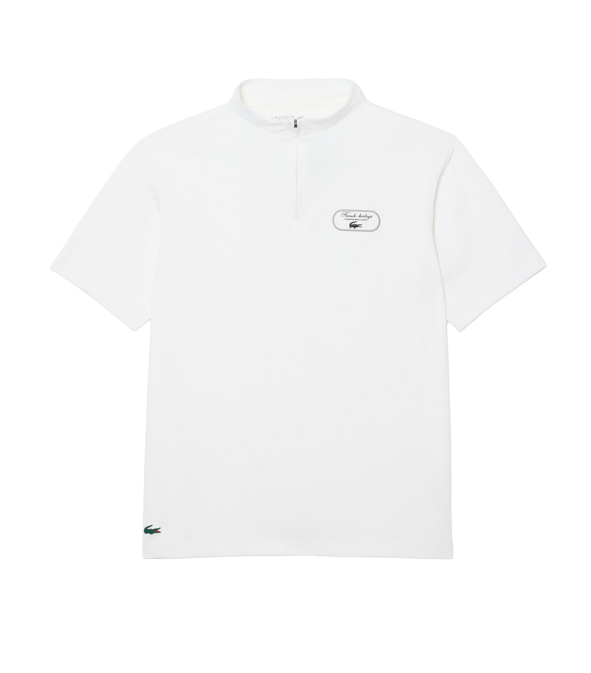 Quarter Zip Tennis Heritage T-Shirt Flour