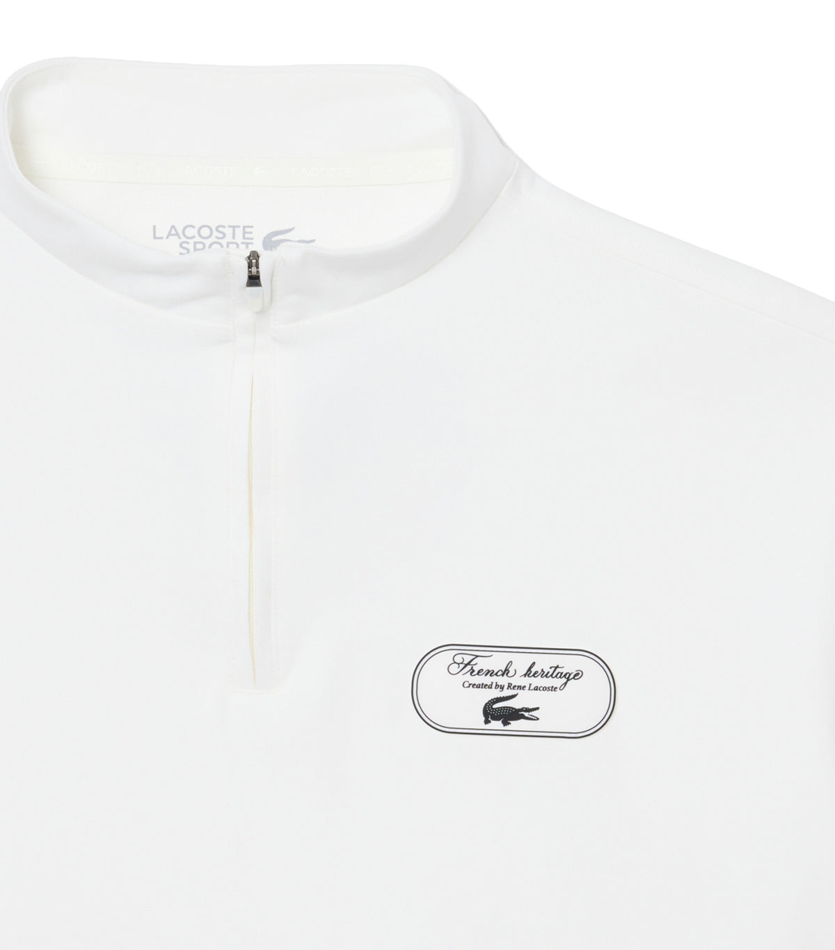 Quarter Zip Tennis Heritage T-Shirt Flour