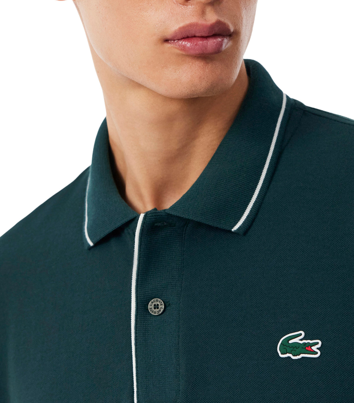 Heat Regulating Mini Piqué Golf Polo Shirt Forest Green