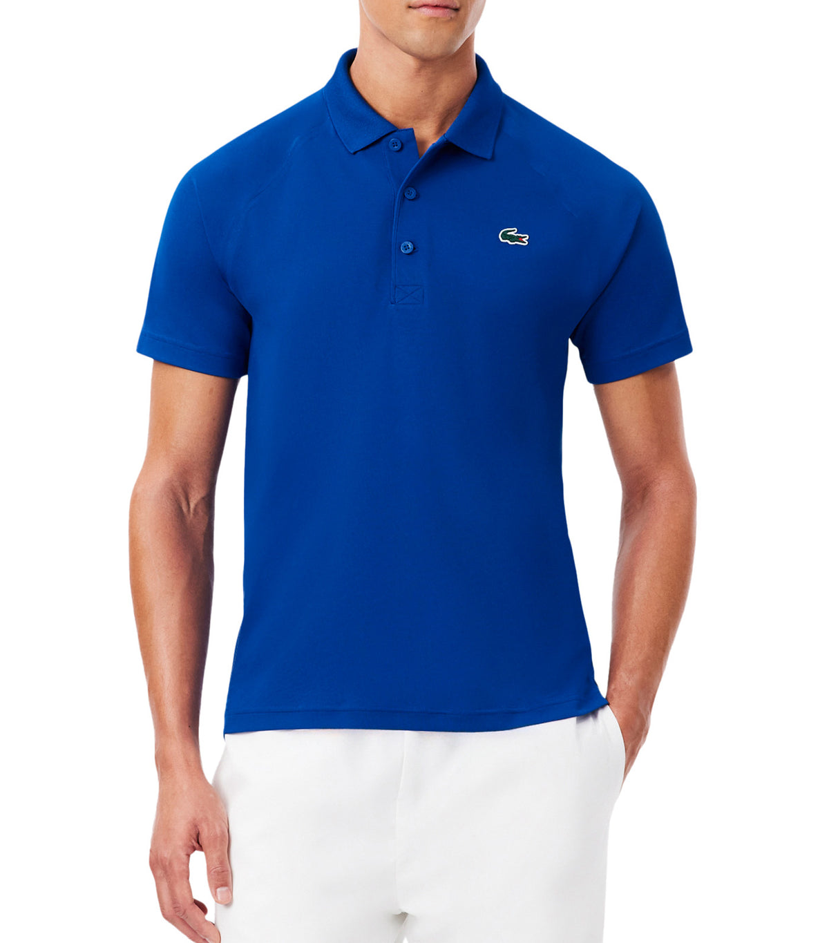 SPORT Abrasion-Resistant Interlock Polo Cobalt