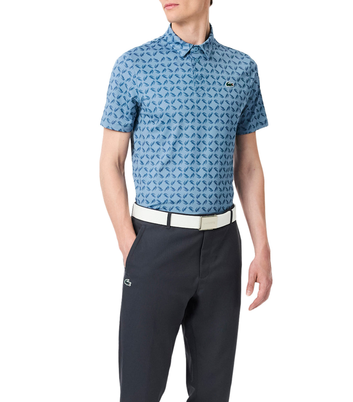 Regular Fit Printed Golf Polo Shirt Aral/Astral