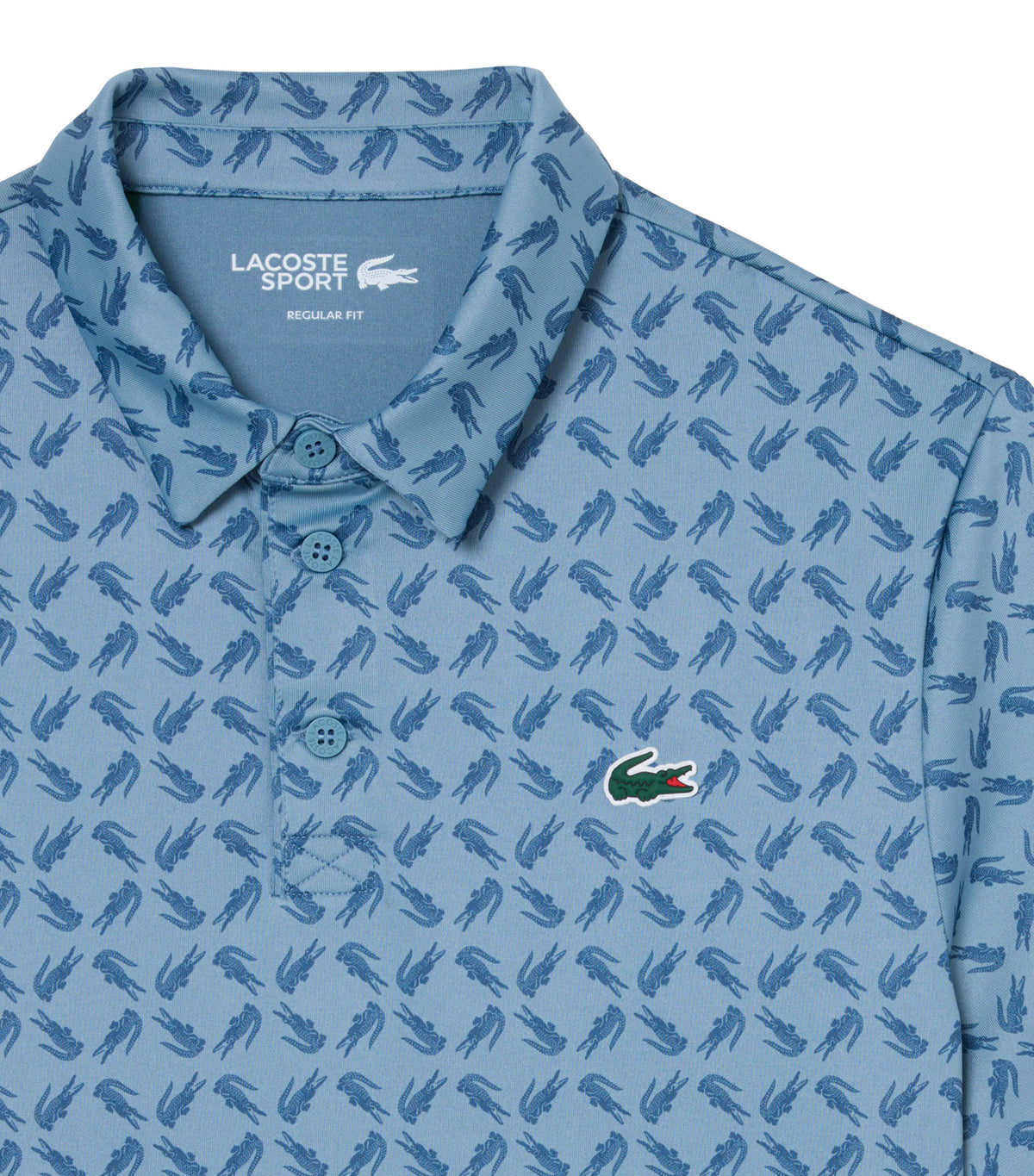 Regular Fit Printed Golf Polo Shirt Aral/Astral
