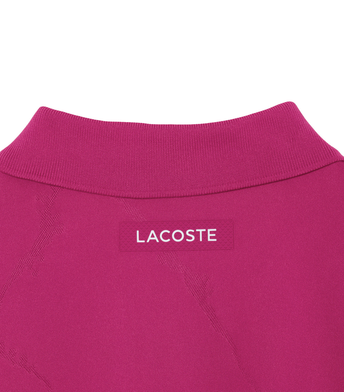 Ultra Dry Jacquard Crocodile Tennis Polo Shirt Rubine Red