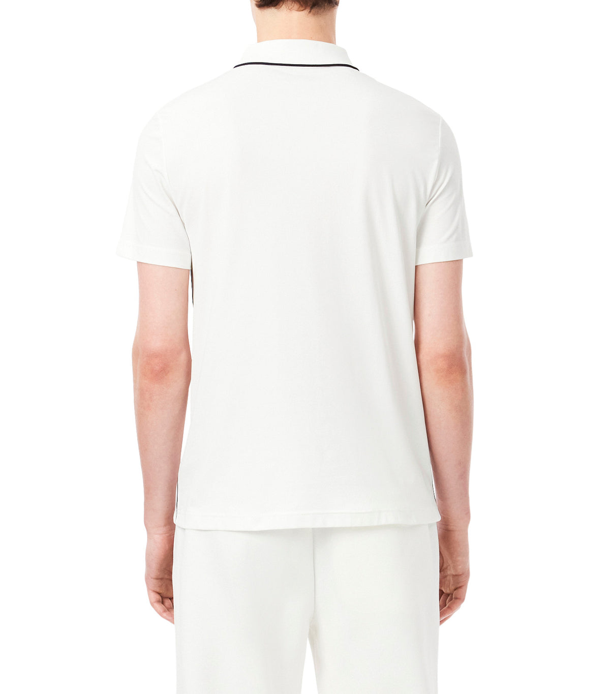 Ultra Dry Badge Accent Tennis Heritage Polo Shirt Flour/Navy Blue