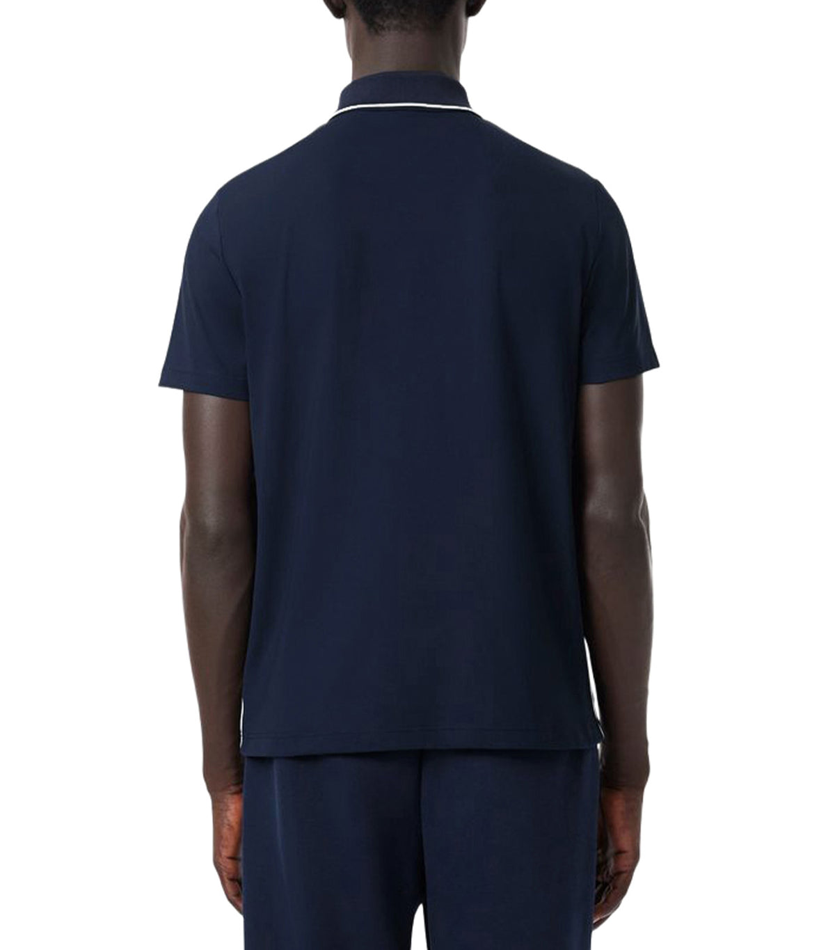Ultra Dry Badge Accent Tennis Heritage Polo Shirt Navy Blue/Flour