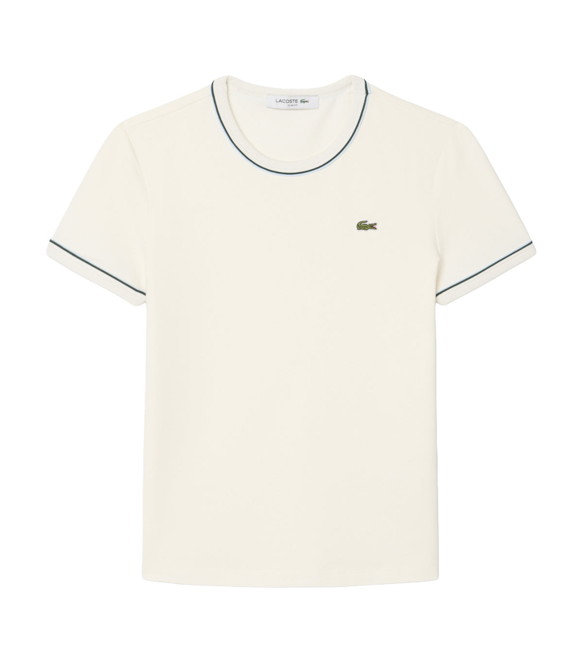 Contrast Trim Jersey T-Shirt Flour/Rill-Sinople
