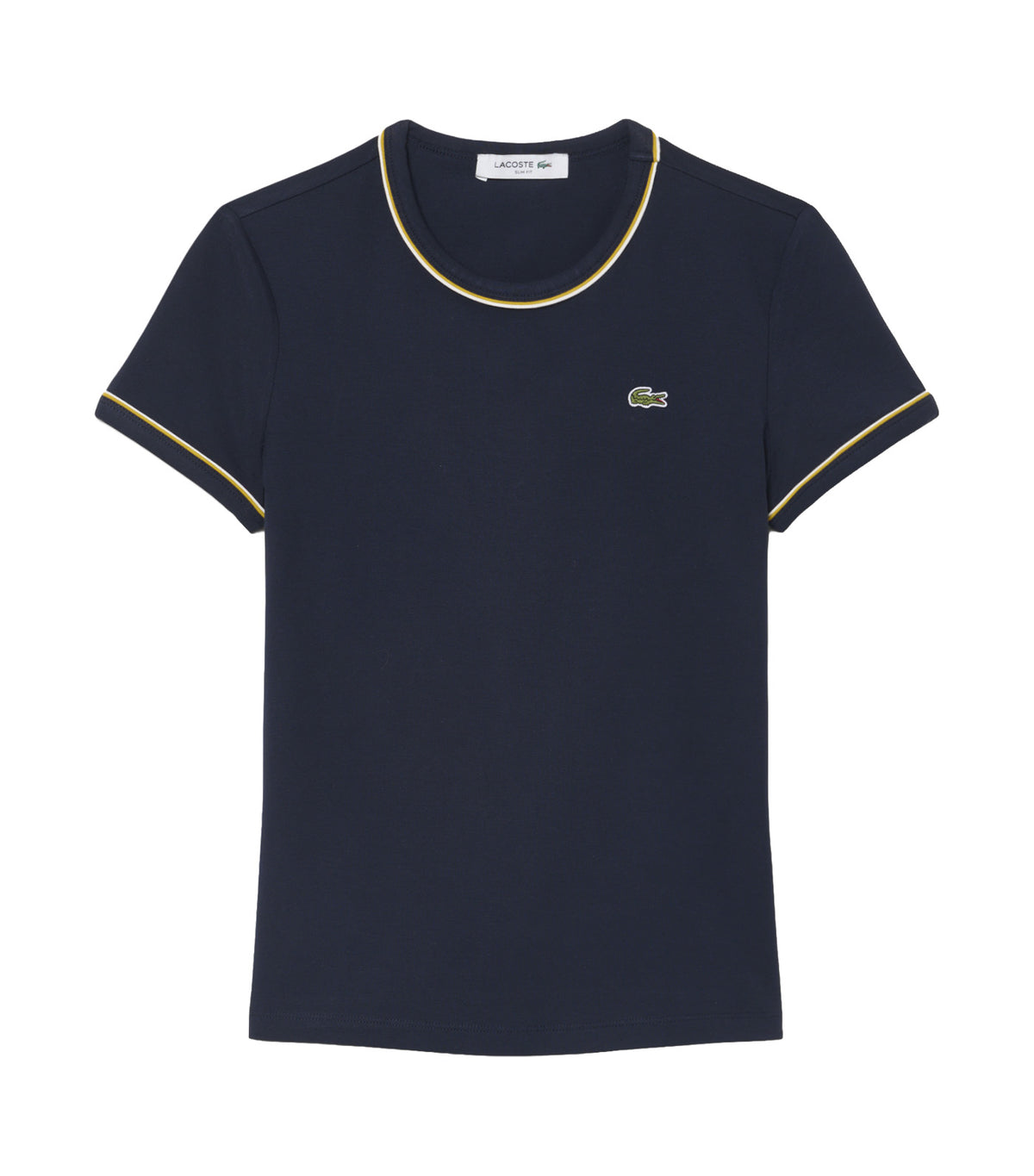 Contrast Trim Jersey T-Shirt Dark Navy Blue/Flour