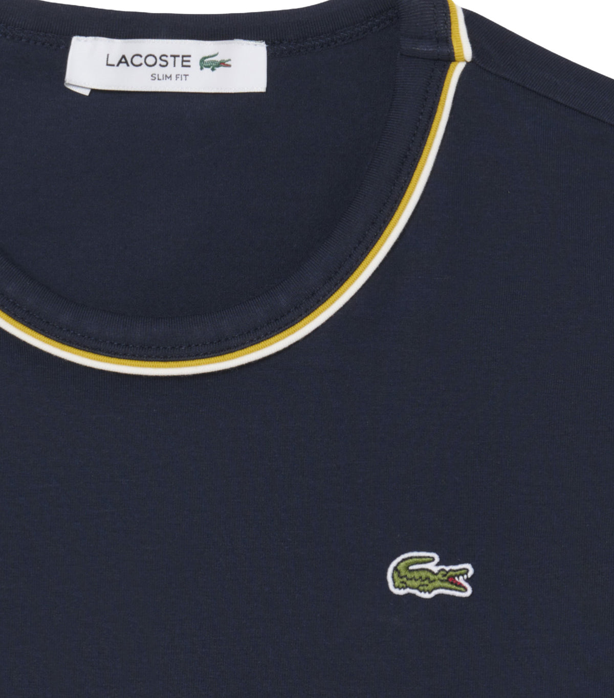Contrast Trim Jersey T-Shirt Dark Navy Blue/Flour