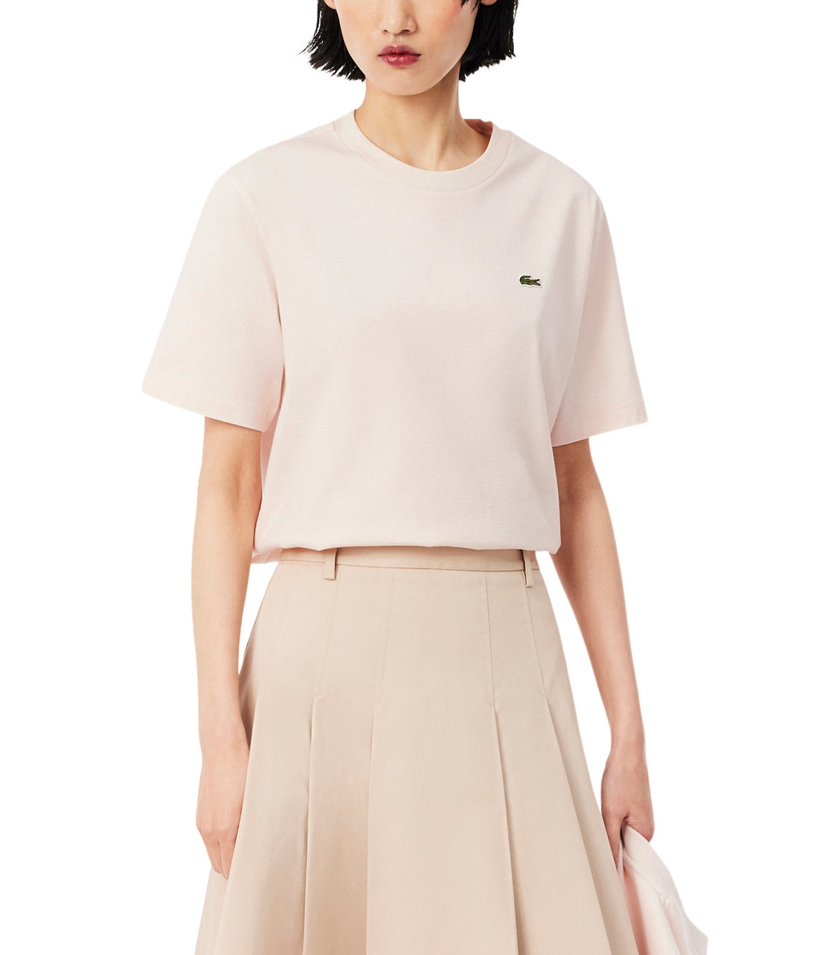 Lacoste Women Lightweight Cotton Pima Jersey T-Shirt Mansia