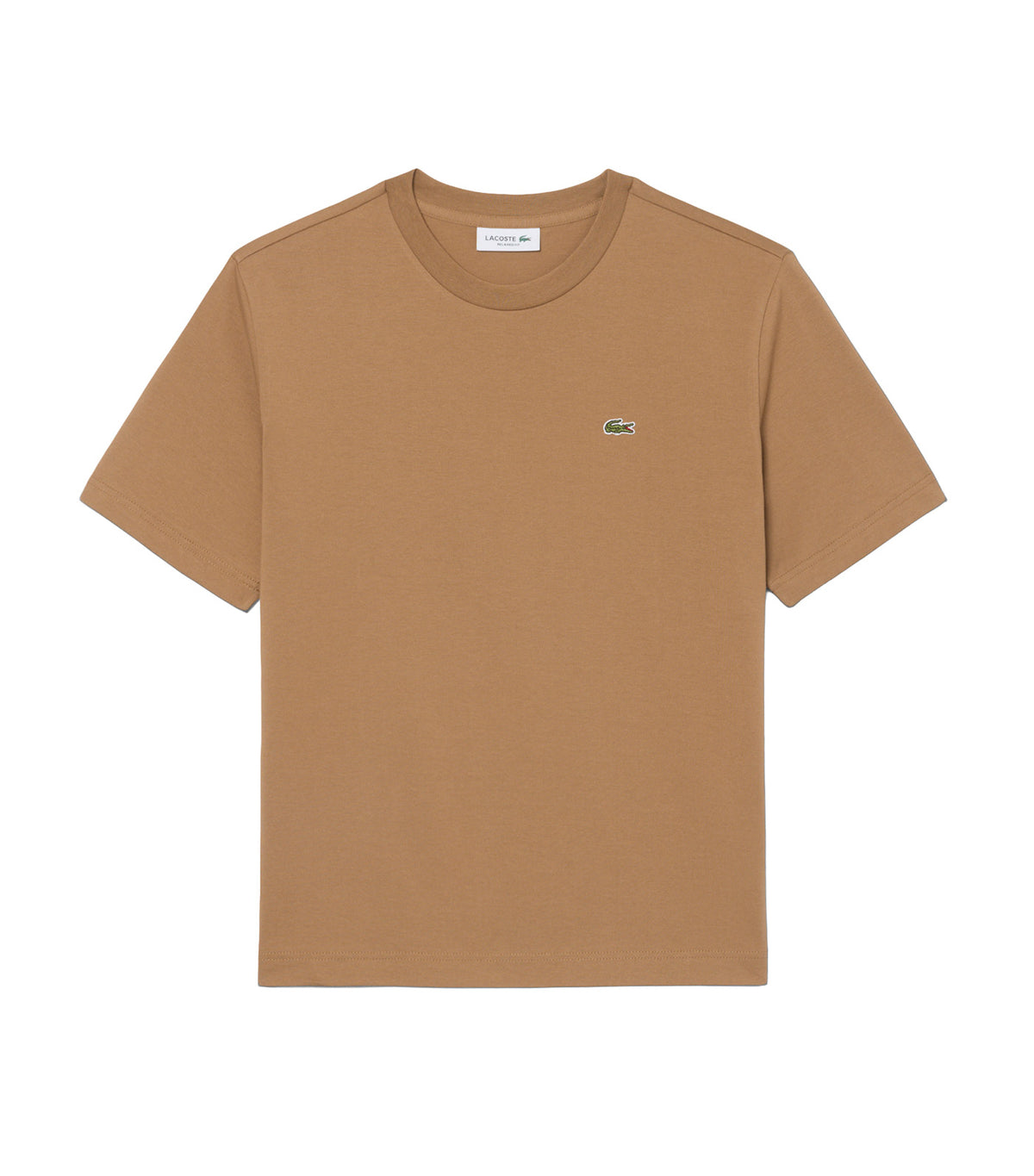Lacoste Women Lightweight Cotton Pima Jersey T-Shirt Cookie