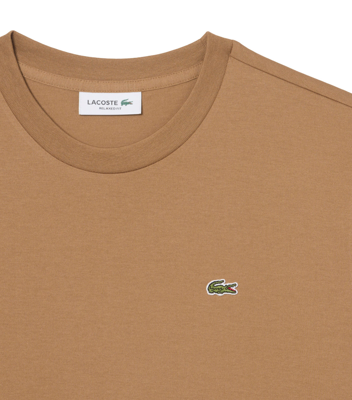 Lacoste Women Lightweight Cotton Pima Jersey T-Shirt Cookie