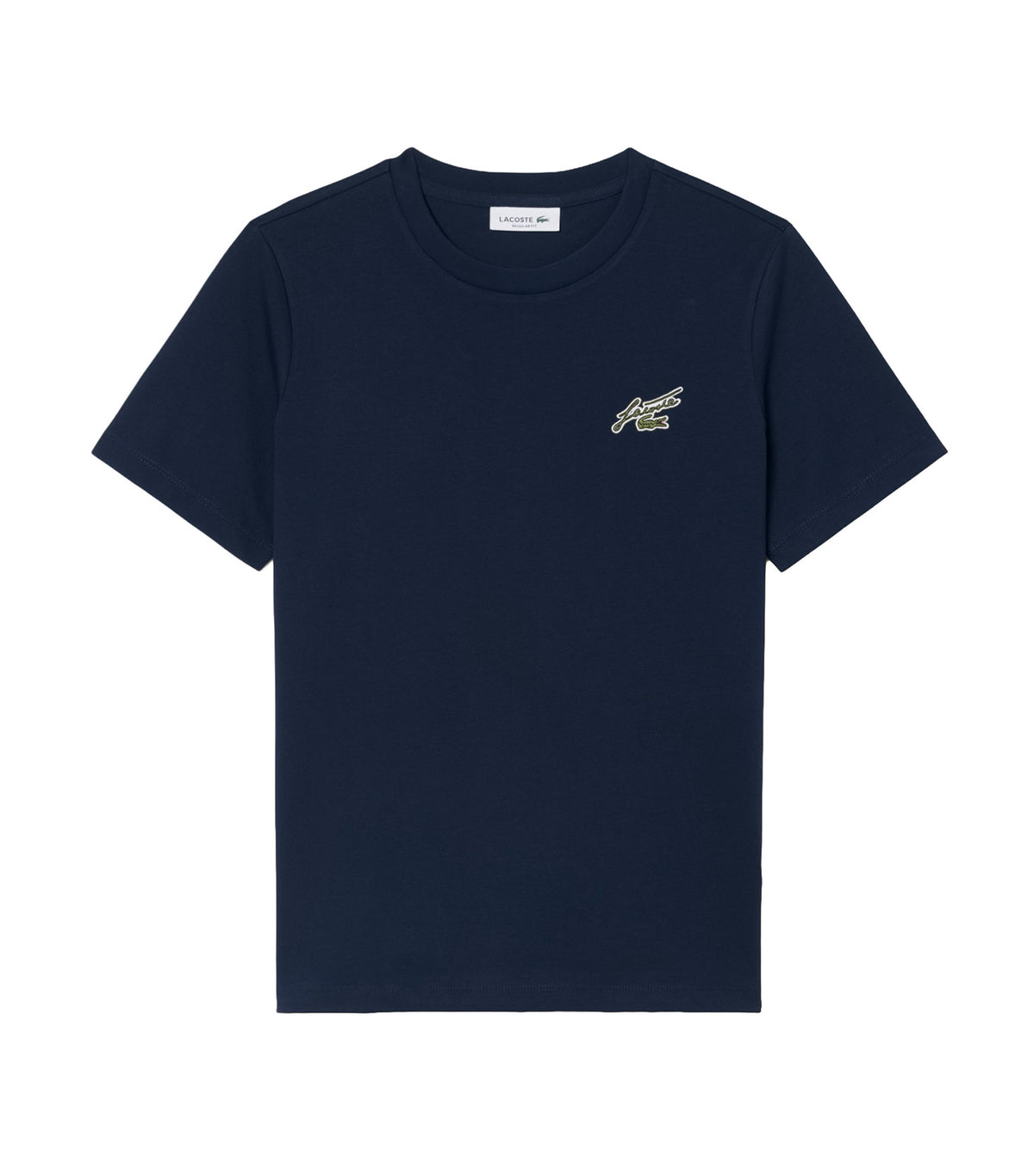 Regular Fit Cotton Badge T-Shirt Navy Blue