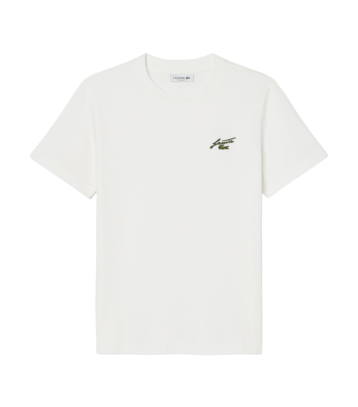 Regular Fit Cotton Badge T-Shirt Flour