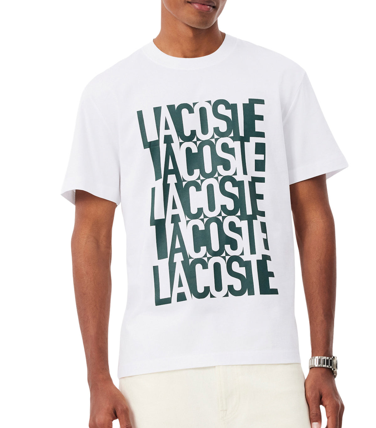 Printed Cotton T-Shirt White