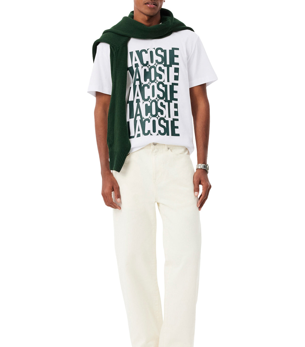 Printed Cotton T-Shirt White