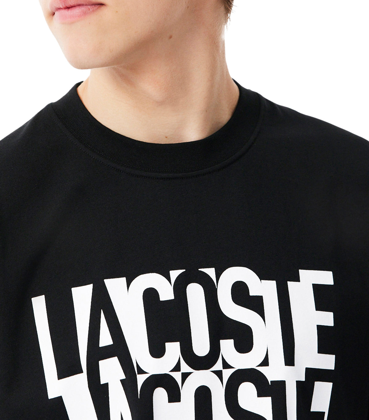 Printed Cotton T-Shirt Black