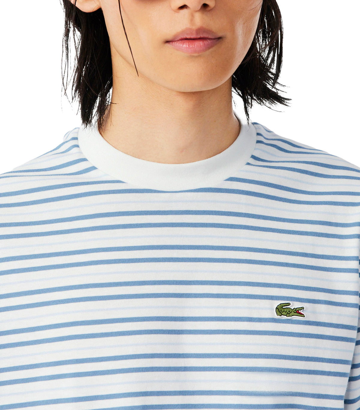 Striped Cotton T-Shirt Aral/Flour