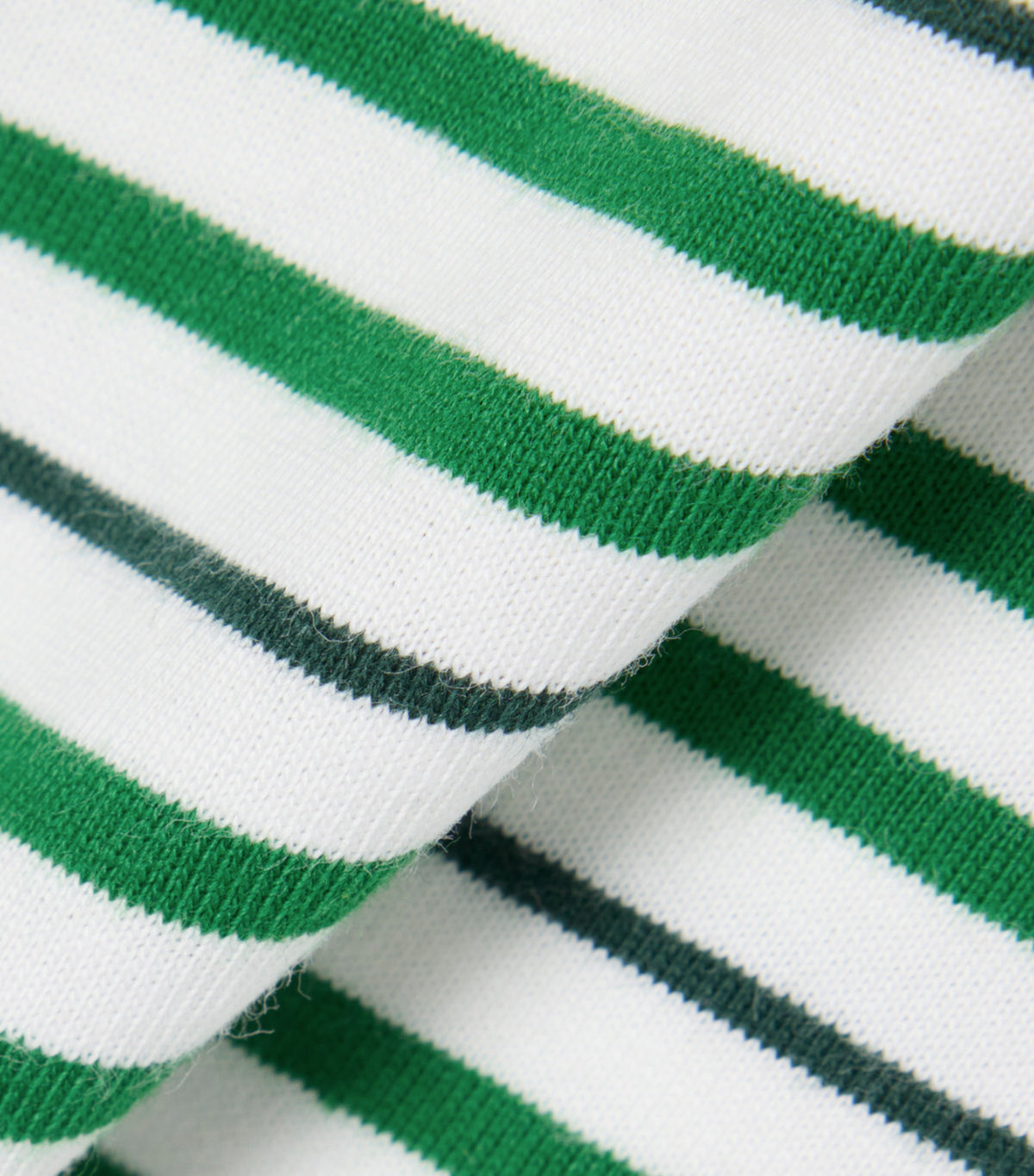 Lacoste Striped Cotton T-Shirt Fairway/Flour