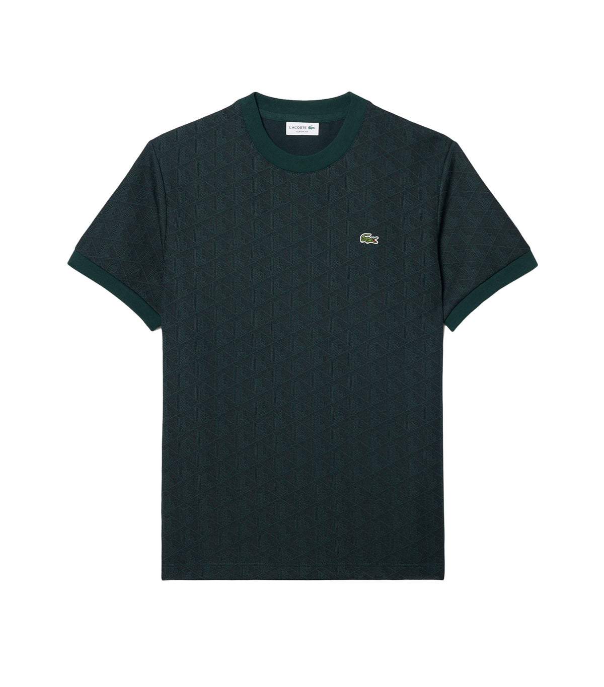 Monogram Jacquard T-Shirt Dark Green/Green