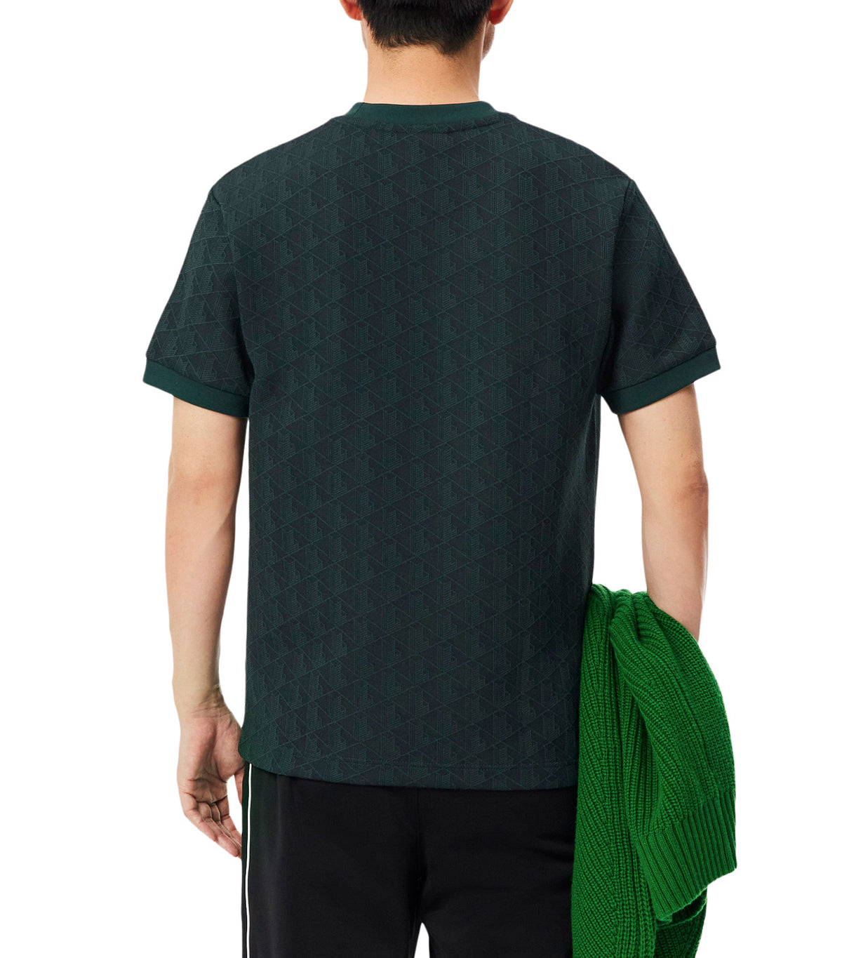 Monogram Jacquard T-Shirt Dark Green/Green