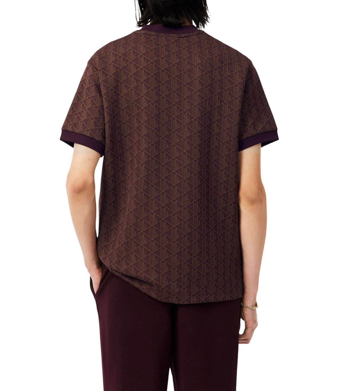 Monogram Jacquard T-Shirt Brown