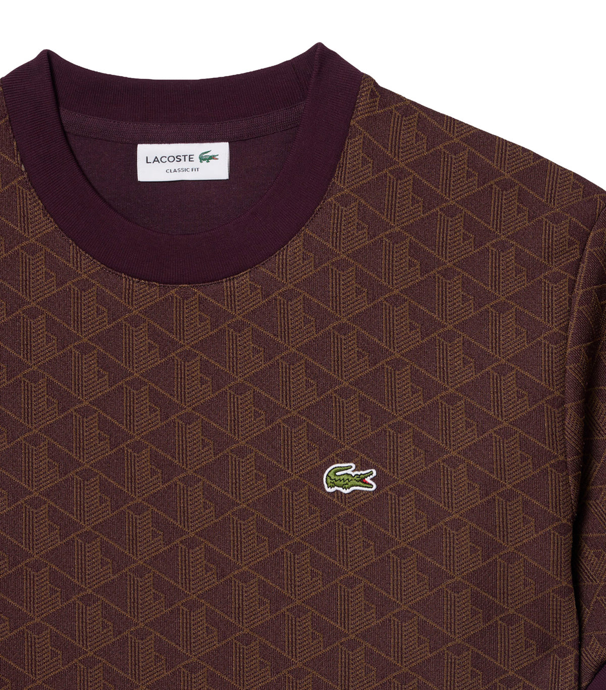 Monogram Jacquard T-Shirt Brown