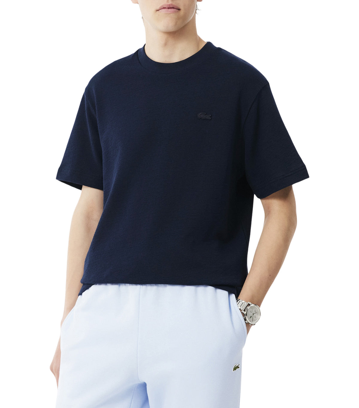 Textured Jersey T-Shirt Midnight Blue