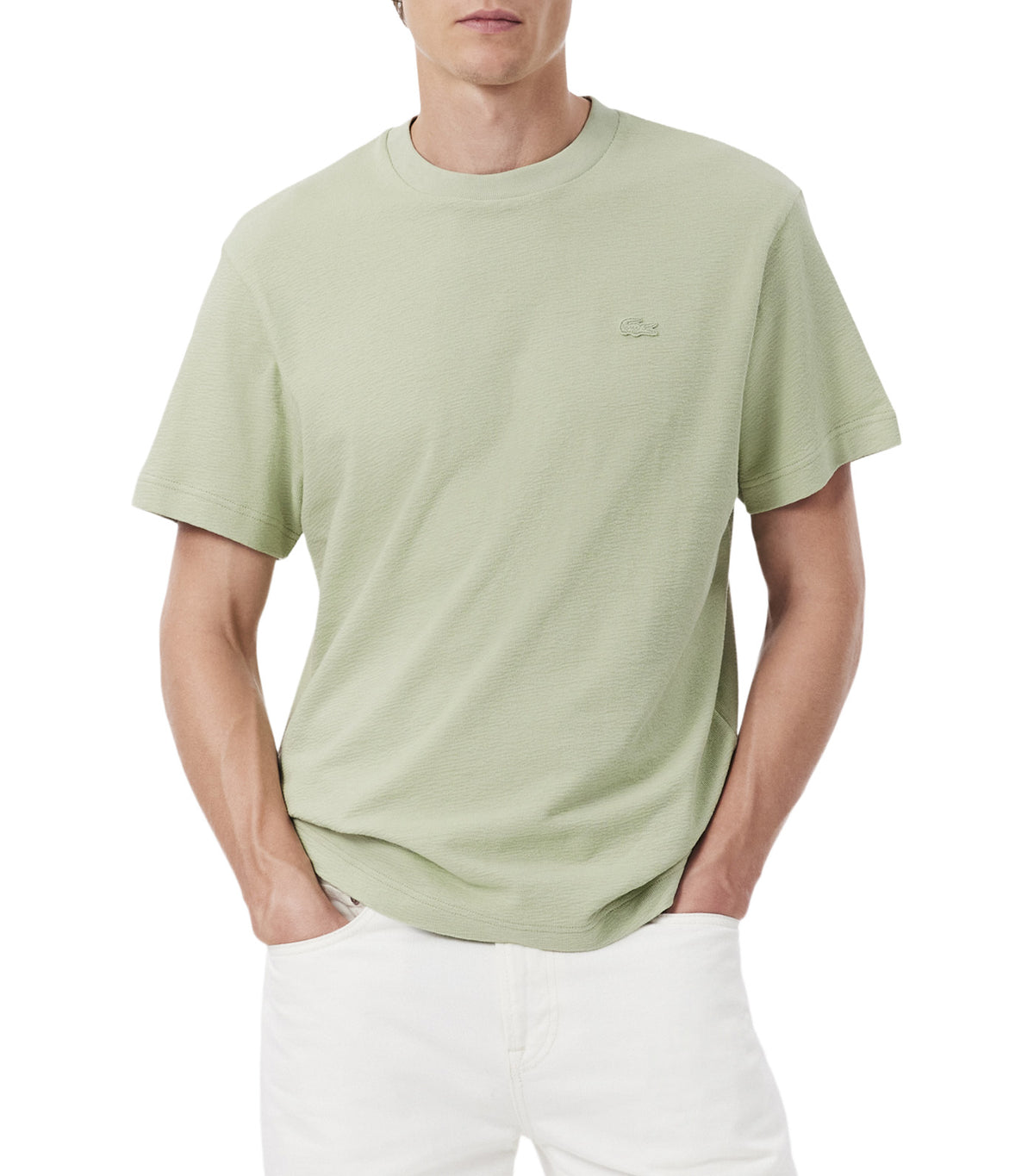 Textured Jersey T-Shirt Light Green