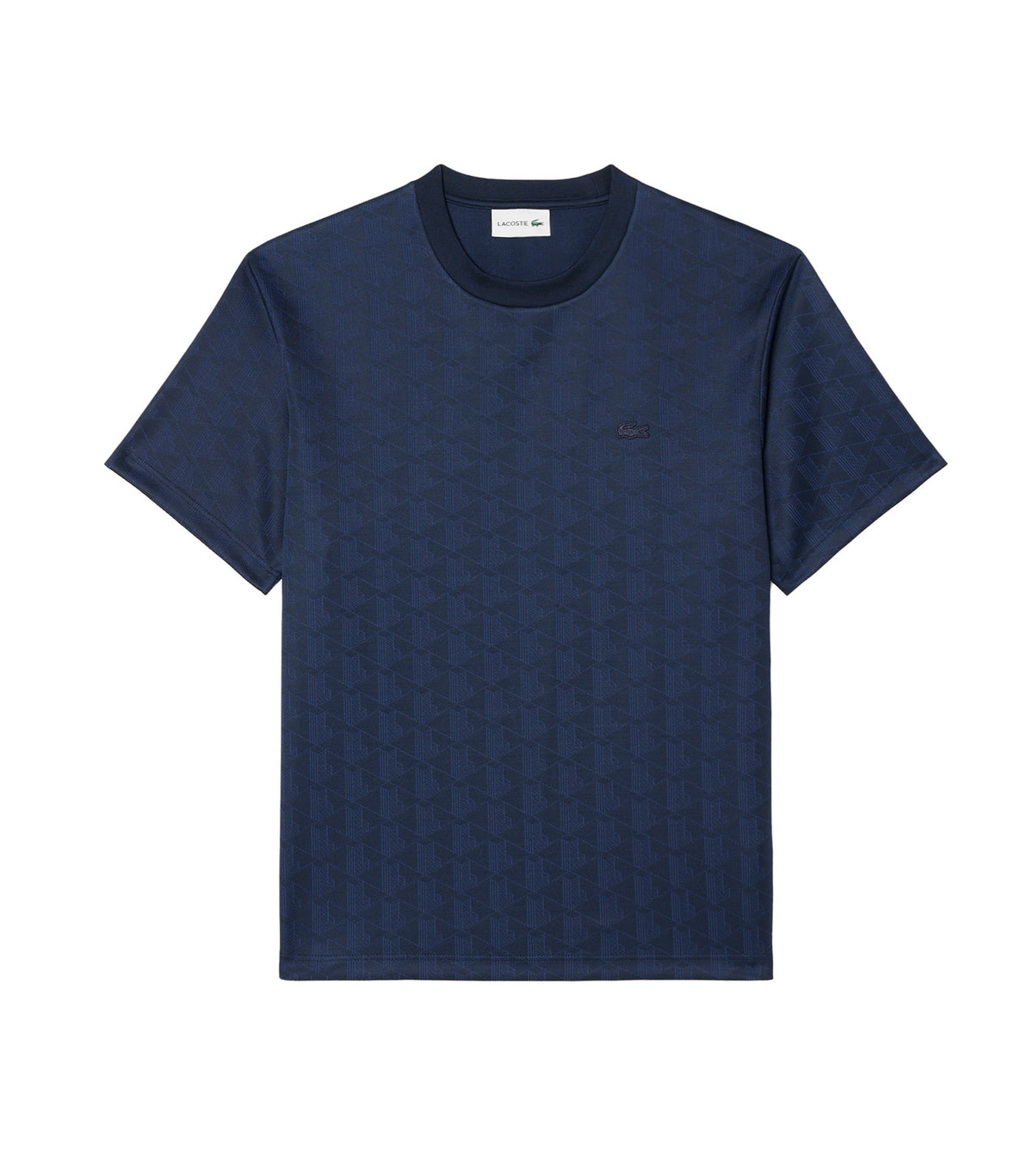 Monogram Jacquard T-Shirt Navy Blue