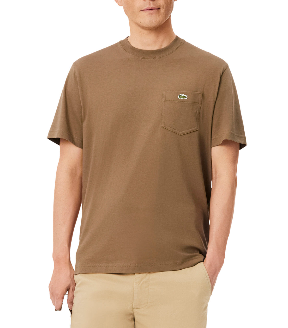 Cotton T-Shirt with Breast Pocket Cookie