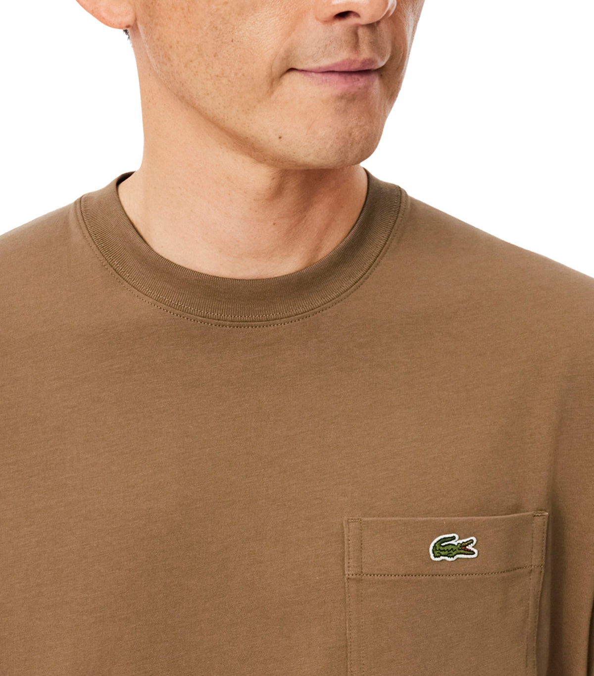 Cotton T-Shirt with Breast Pocket Cookie