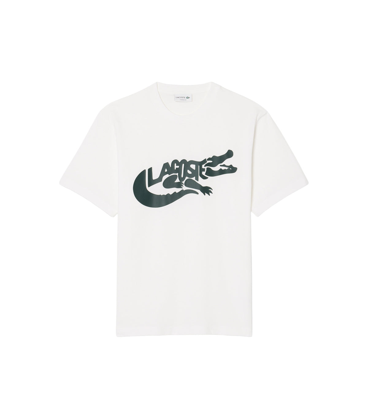 Classic Fit Printed Cotton T-Shirt White