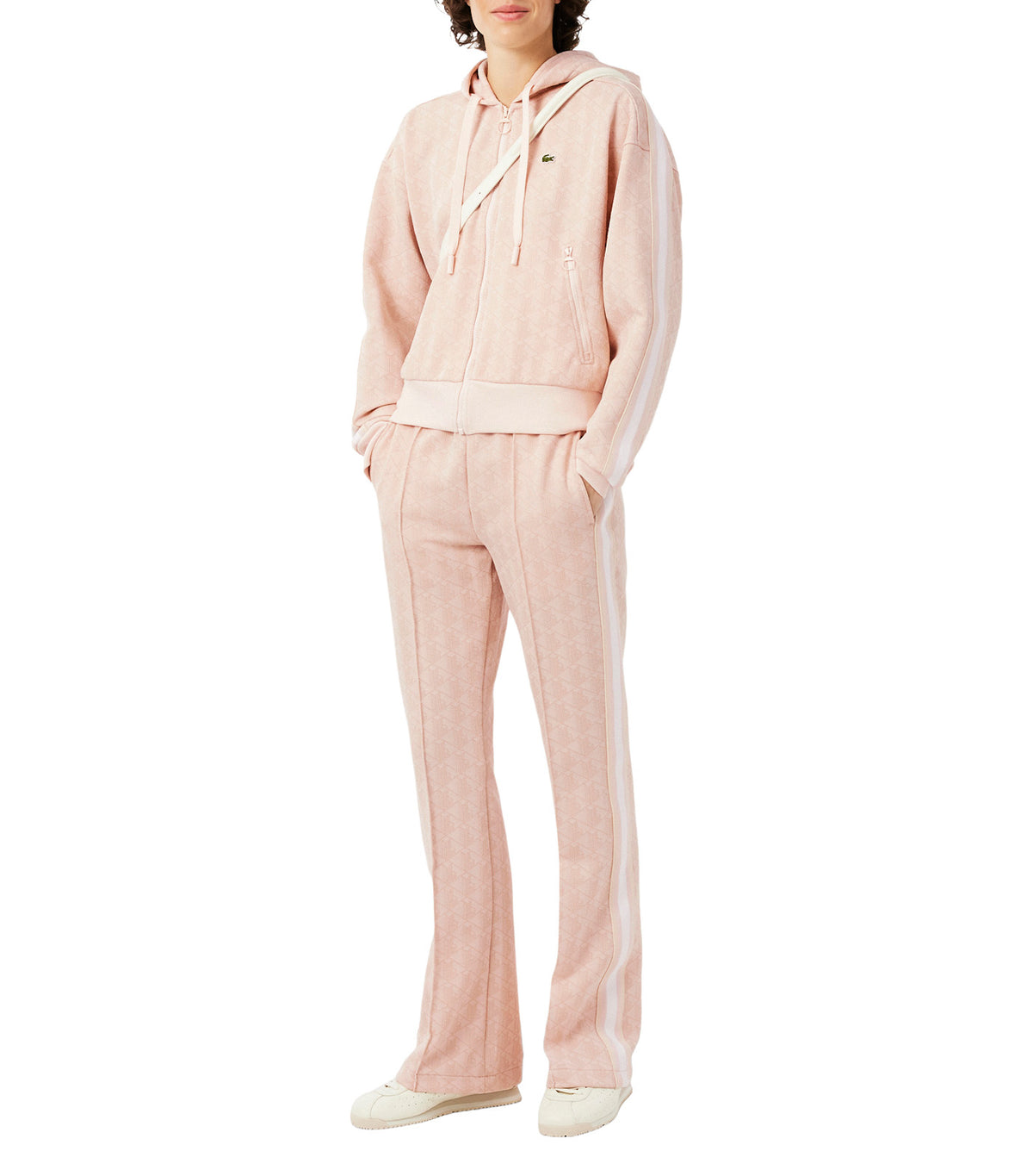 Monogram Print Trackpants Mansia/Sisal