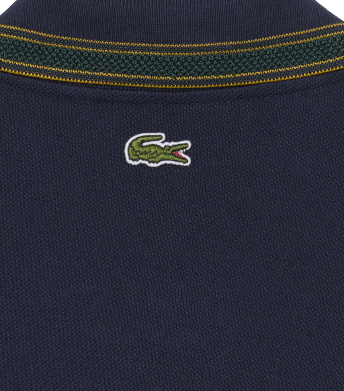 Classic Fit French Made Badge Accent Polo Shirt Dark Navy Blue