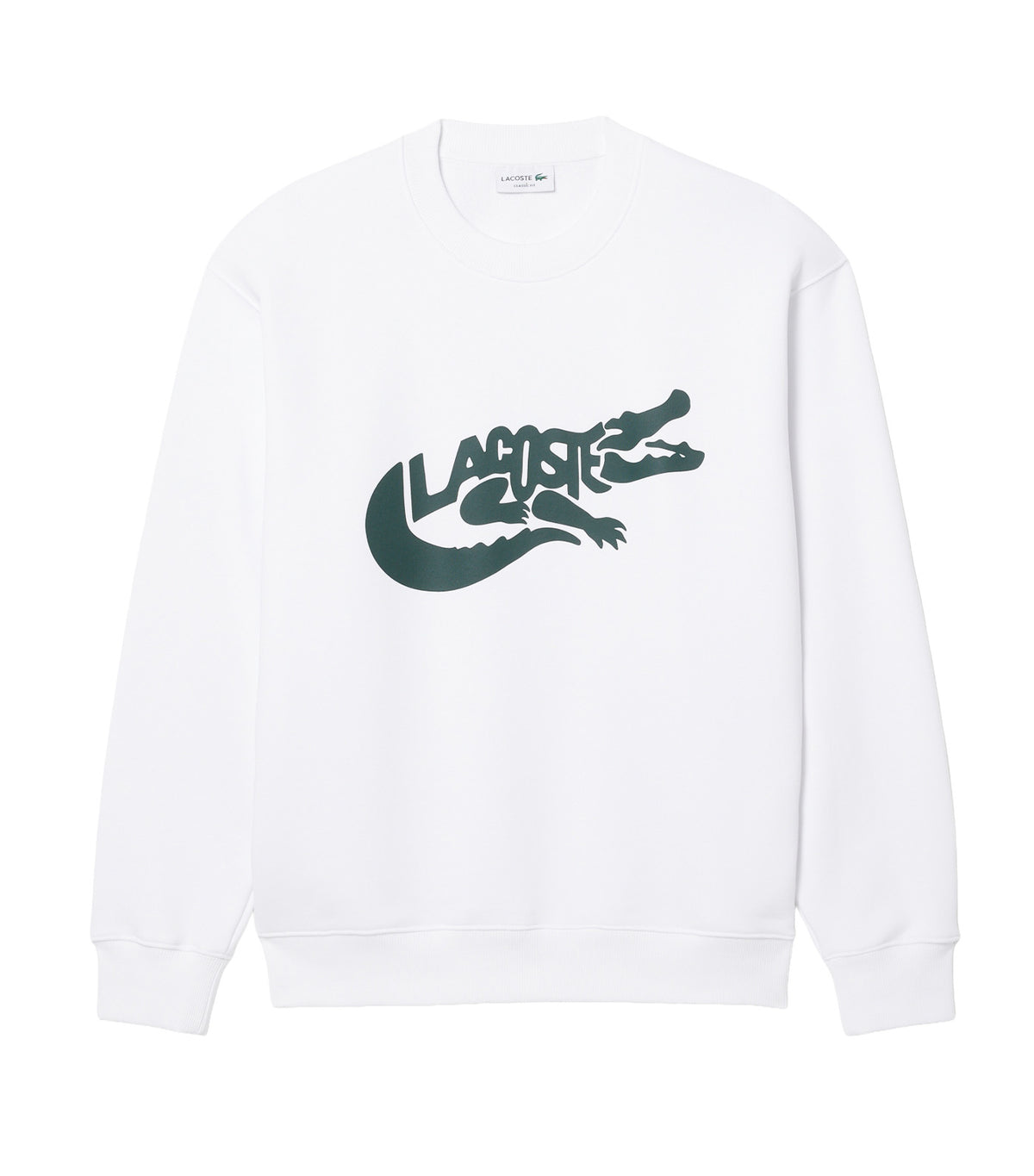 French Made Cotton Sweatshirt White