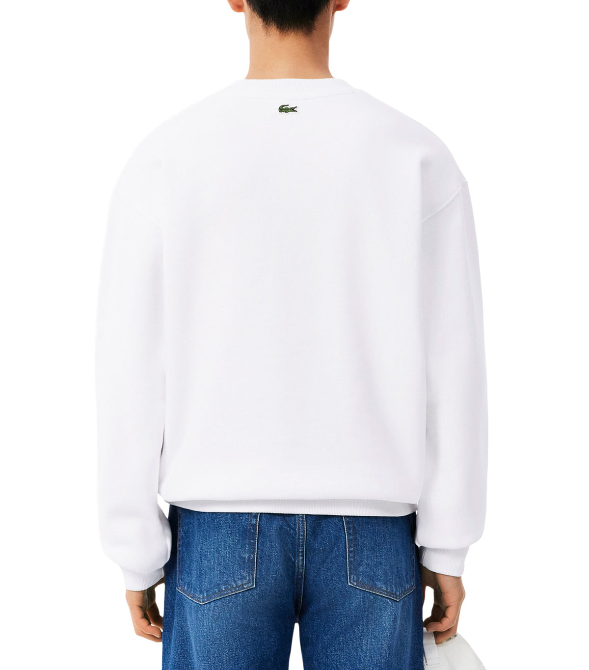 French Made Cotton Sweatshirt White