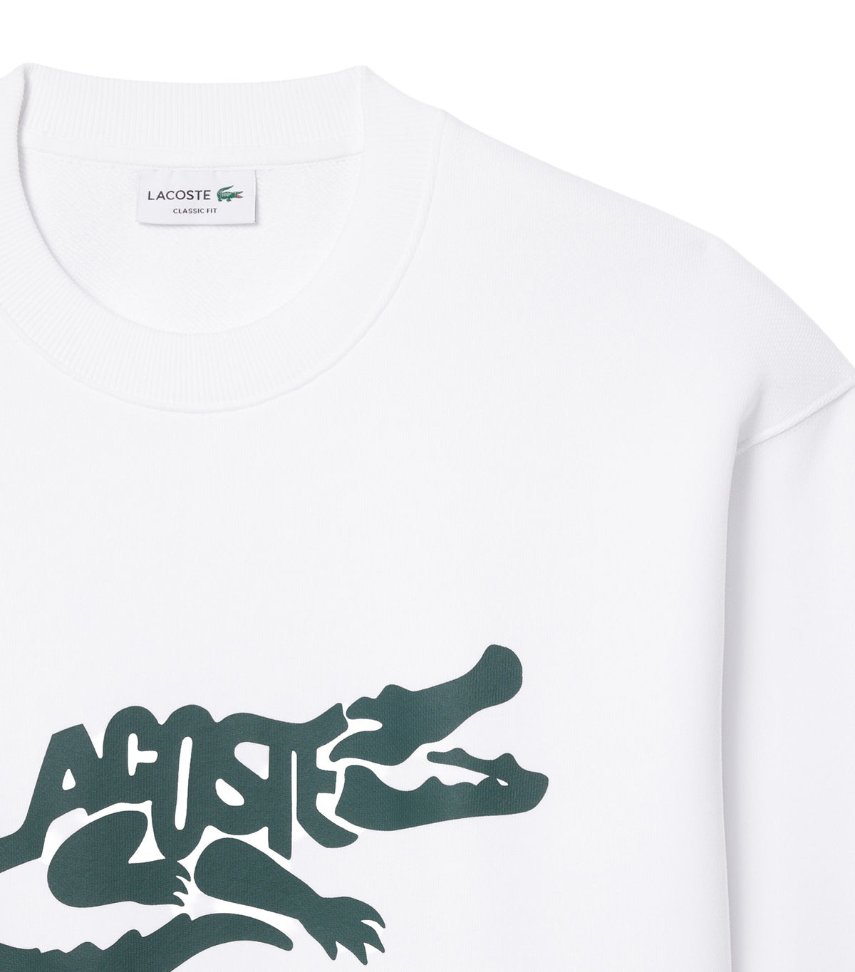 French Made Cotton Sweatshirt White