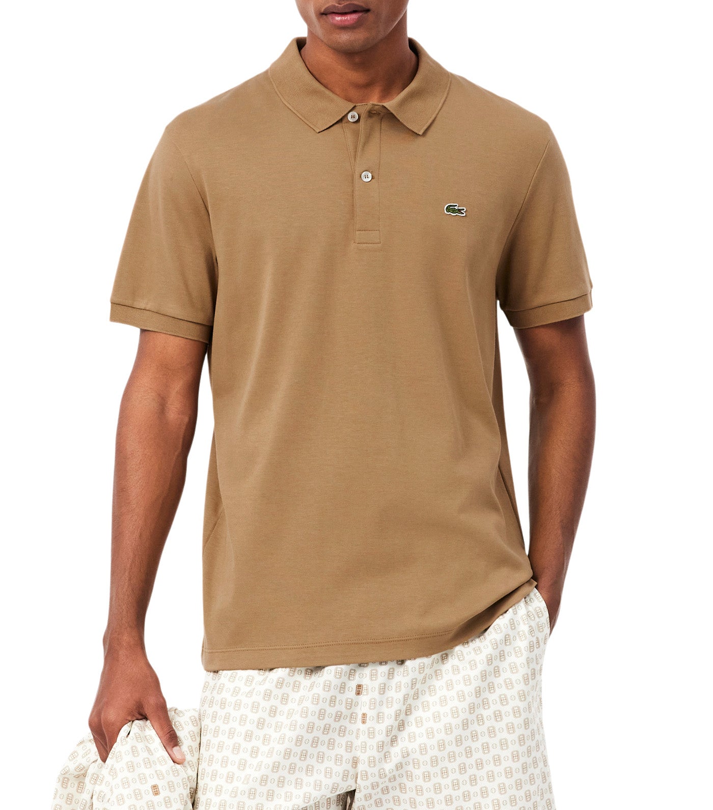 Regular Fit Cotton Pima Polo Shirt Cookie