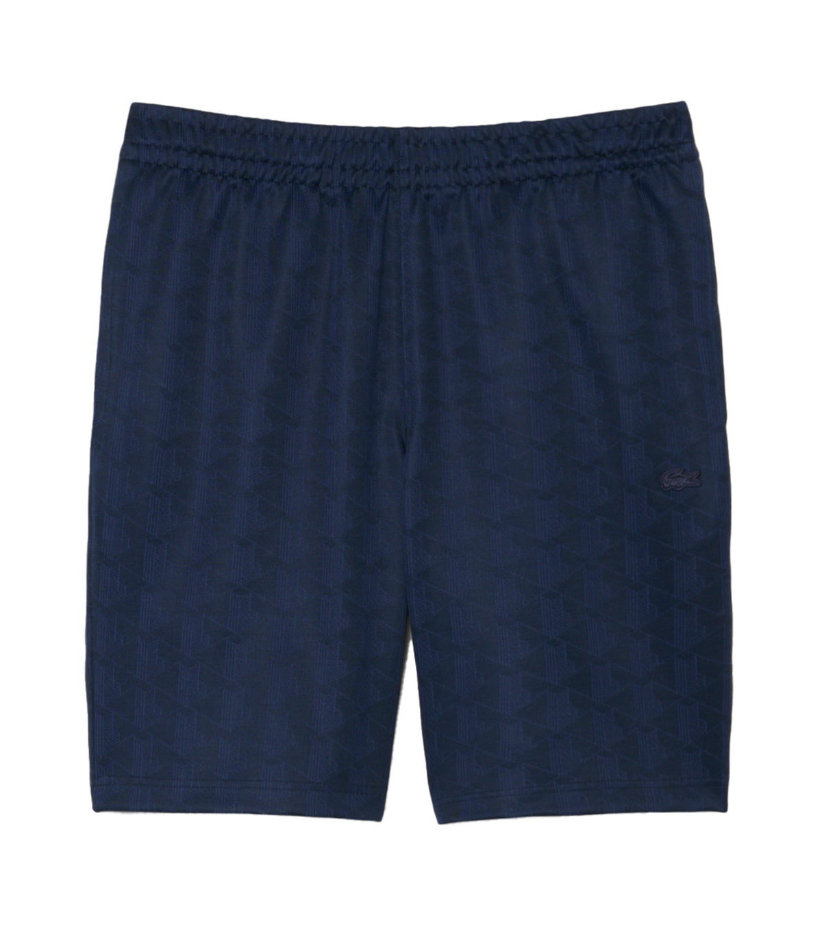 Regular Fit Monogram Jacquard Shorts Navy Blue