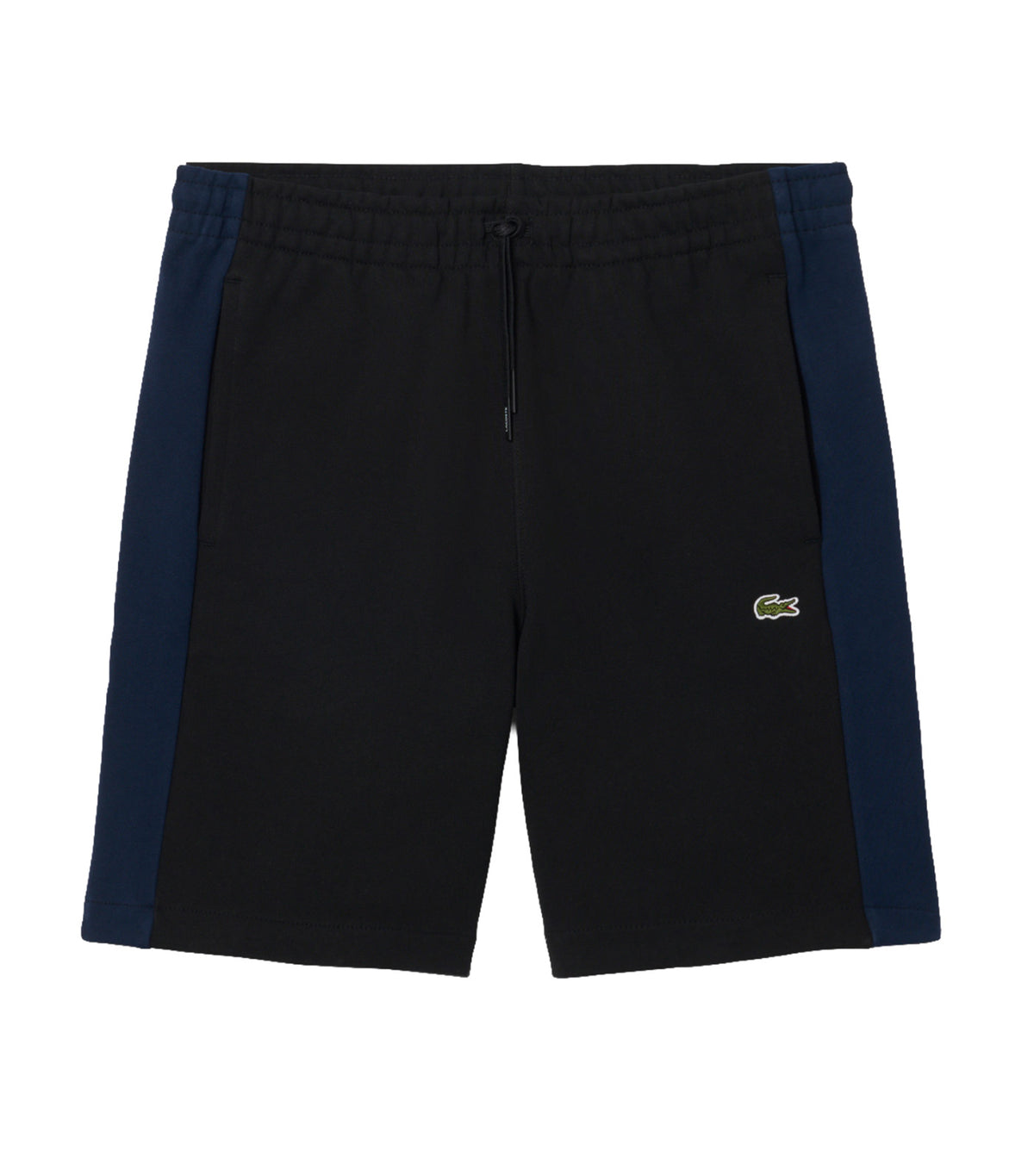Regular Fit Color-Block Cotton Shorts Black/Navy Blue