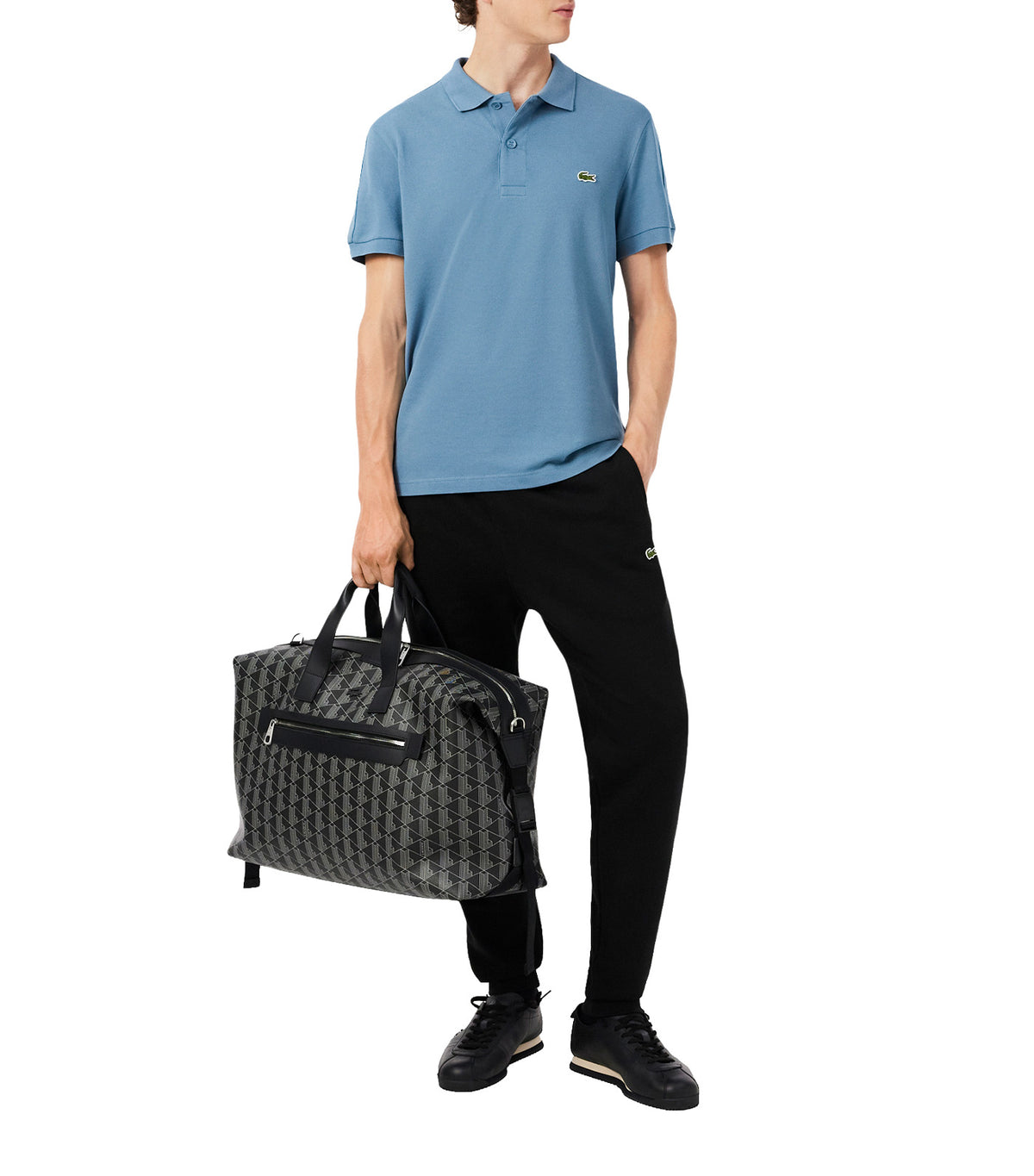 Regular Fit Logo Stripe Polo Shirt Blue