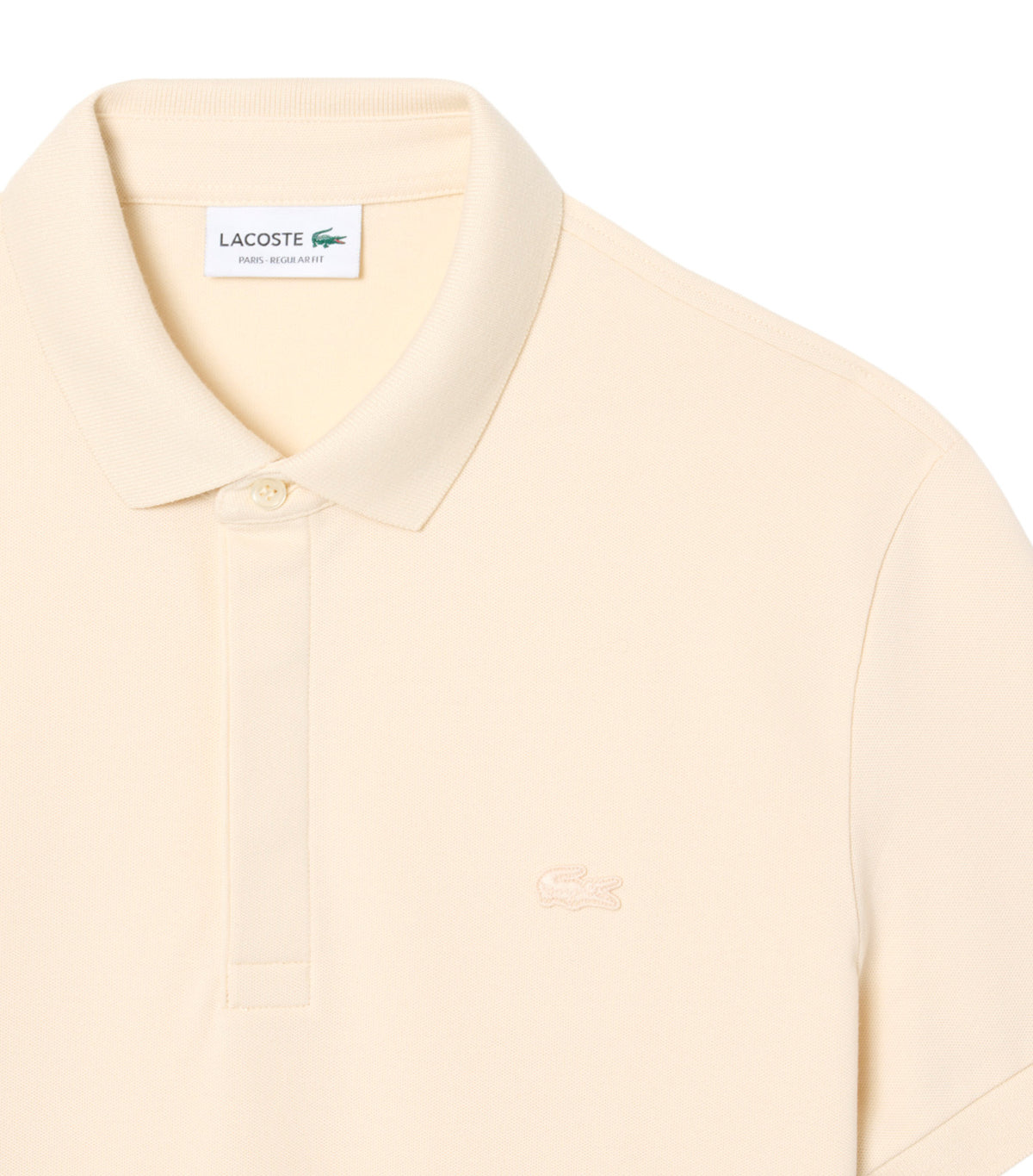 Smart Paris Stretch Cotton Pique Polo Shirt Naturel Clair
