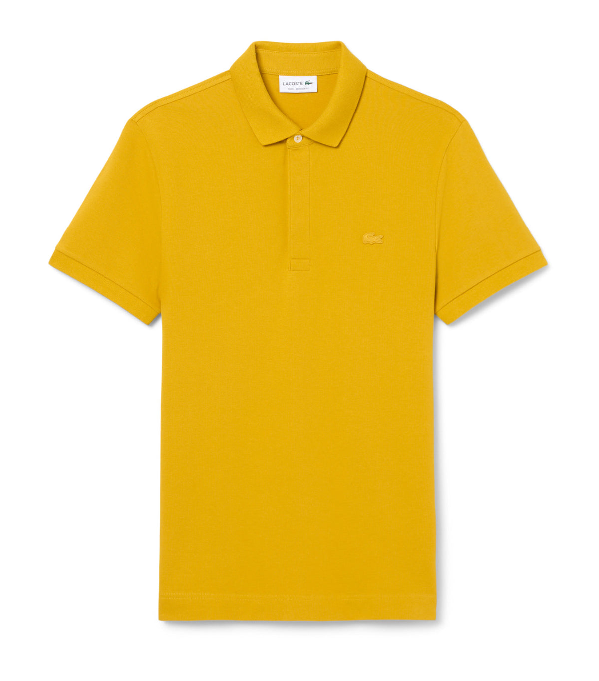 Smart Paris Stretch Cotton Pique Polo Shirt Honey