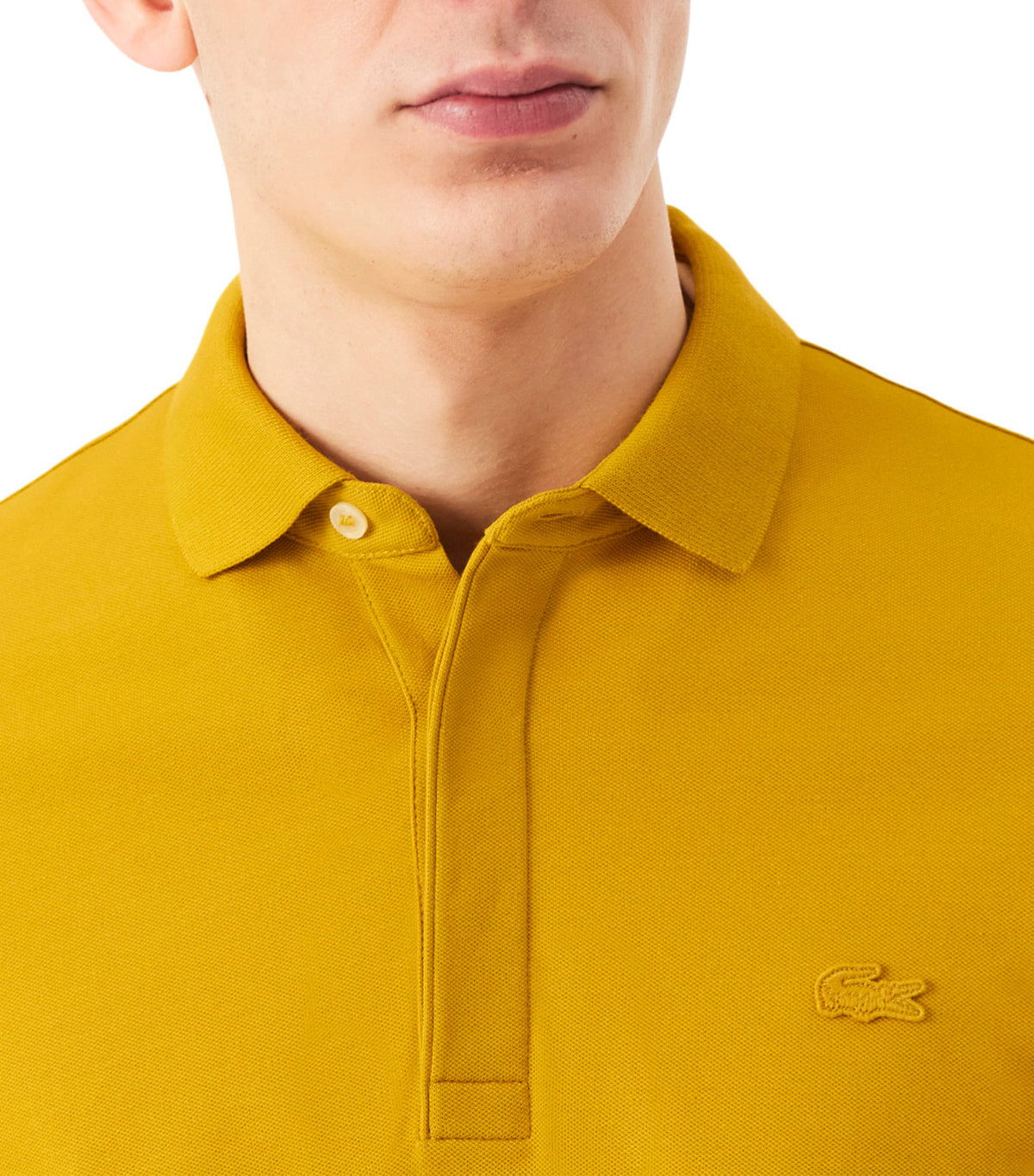 Smart Paris Stretch Cotton Pique Polo Shirt Honey